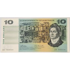 AUSTRALIA 1968 . TEN 10 DOLLARS BANKNOTE . PHILLIPS/RANDALL . STAR NOTE . FIRST PREFIX ZSF